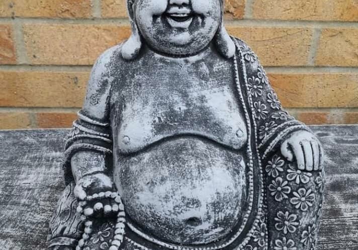 Garden ornament happy Buddha